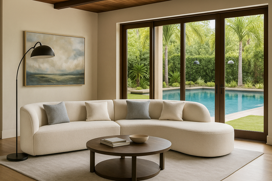 Luna Curve Bouclé Sofa